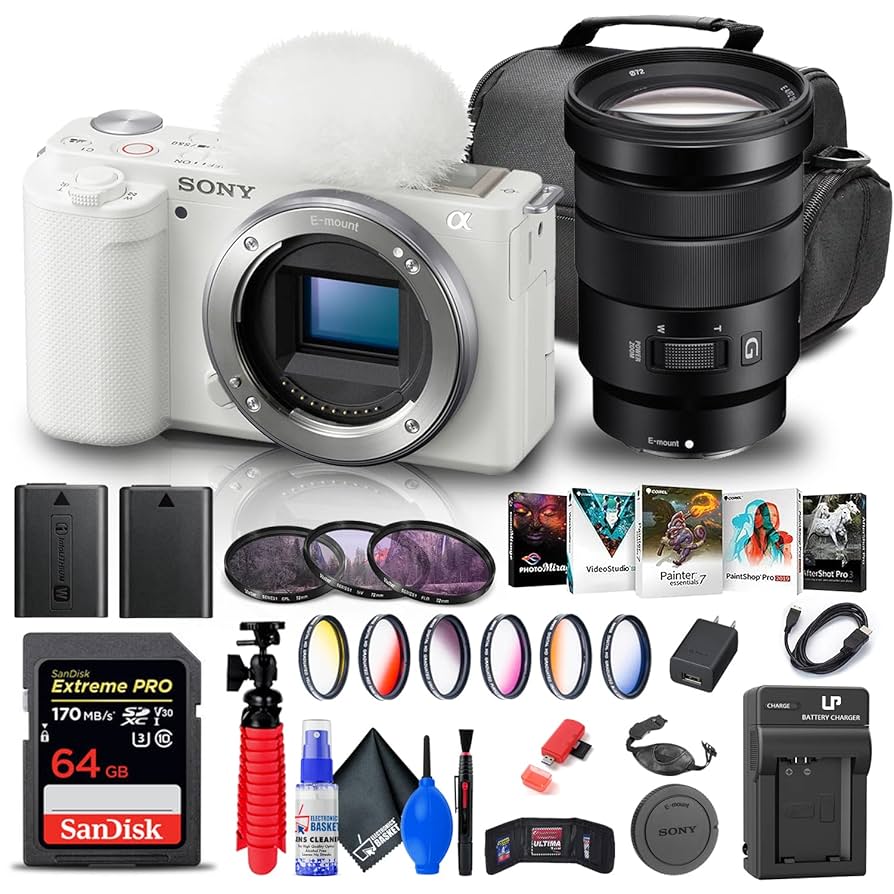 Amazon.com : Sony ZV-E10 Mirrorless Camera (Body Only, White